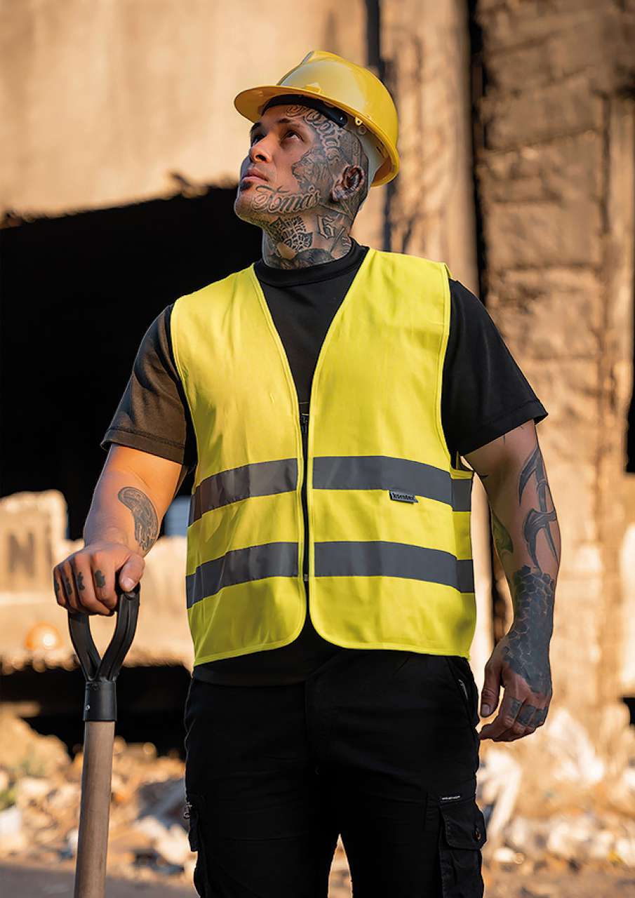 KXRX217 - SAFETY VEST WITH ZIPPER "COLOGNE"