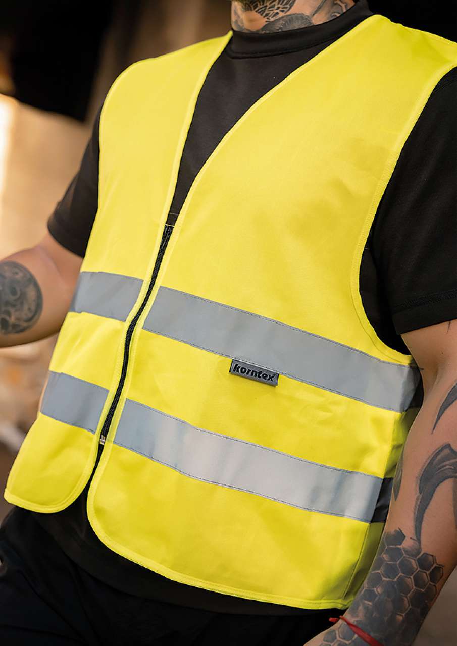 KXRX217 - SAFETY VEST WITH ZIPPER "COLOGNE"
