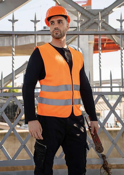 KXRX217 - SAFETY VEST WITH ZIPPER "COLOGNE"