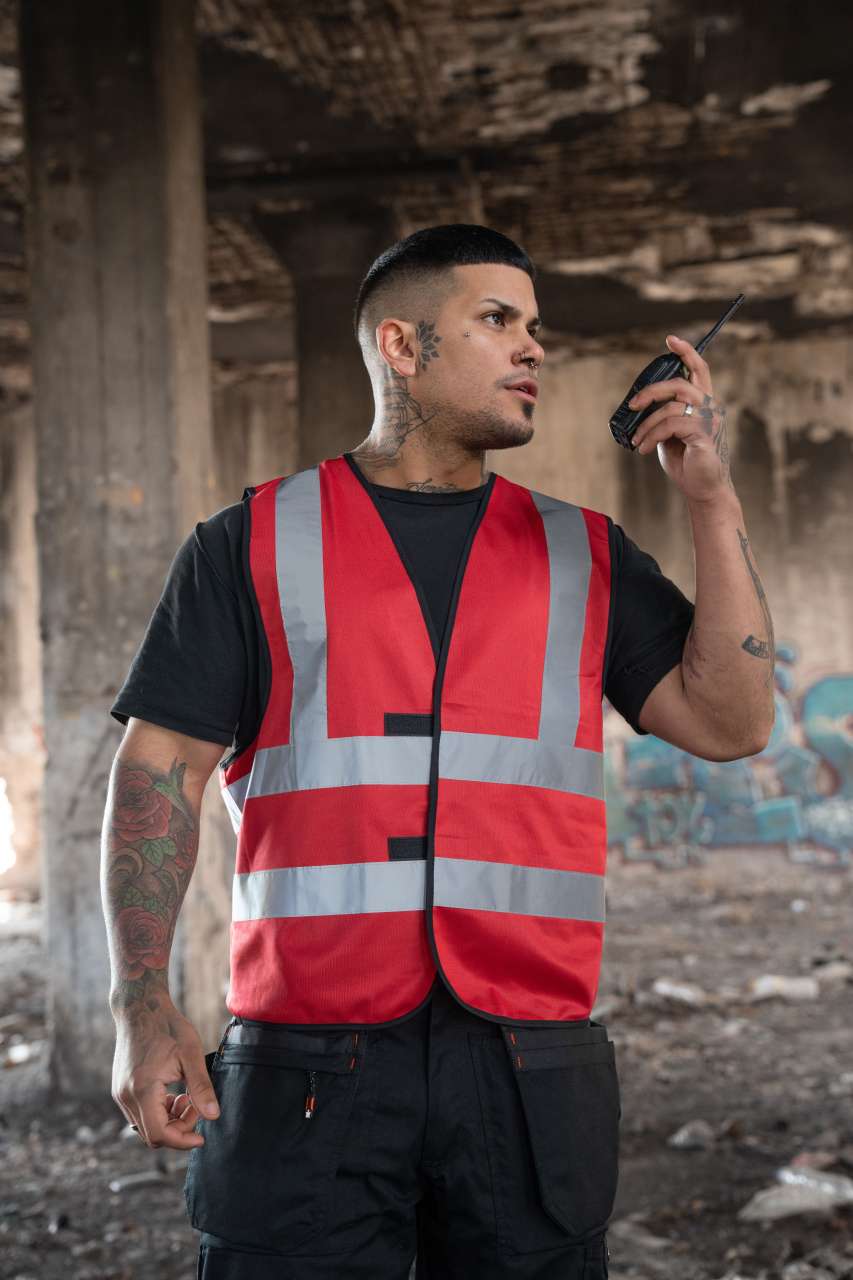 KXVR - SAFETY / FUNCTIONAL VEST "HANNOVER" - FOUR REFLECTIVE STRIPES