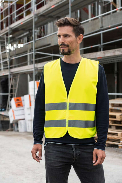KXX217 - BASIC SAFETY VEST FOR PRINT "KARLSRUHE" - 2 VELCRO