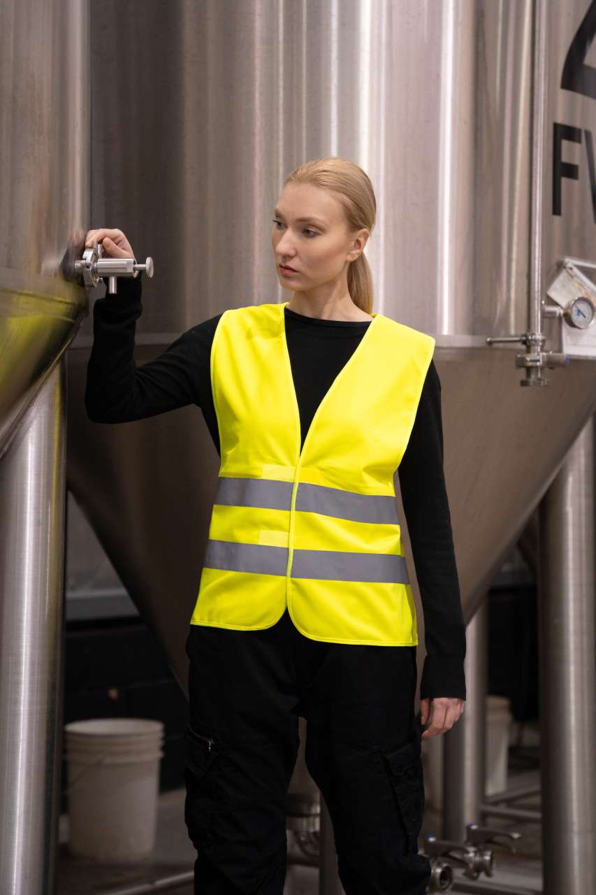 KXX217 - BASIC SAFETY VEST FOR PRINT "KARLSRUHE" - 2 VELCRO