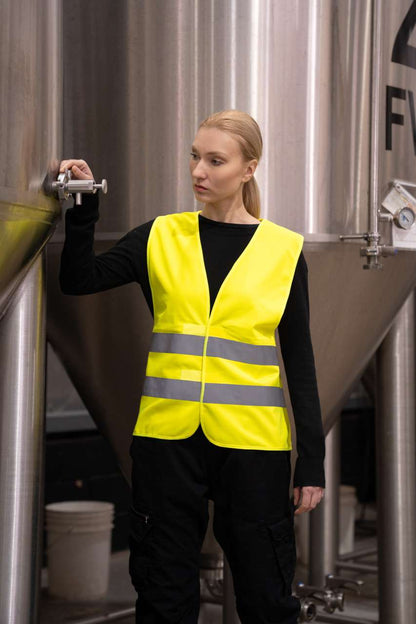 KXX217 - BASIC SAFETY VEST FOR PRINT "KARLSRUHE" - 2 VELCRO