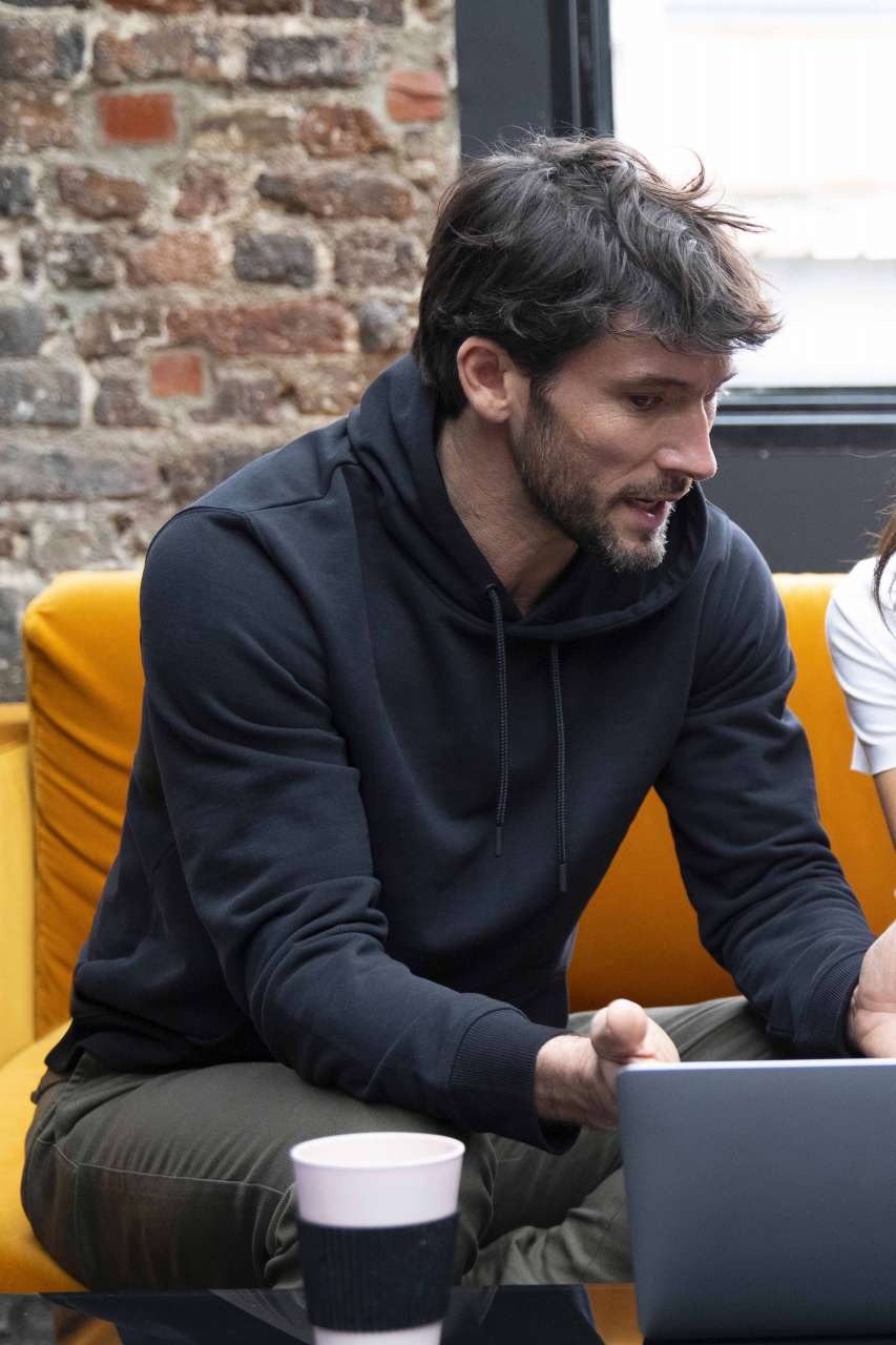 NE03196 - NICHOLAS MEN - FRENCH TERRY HOODED SWEATSHIRT