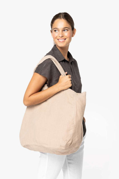 NS122 - ECO-FRIENDLY LINEN SHOPPING BAG