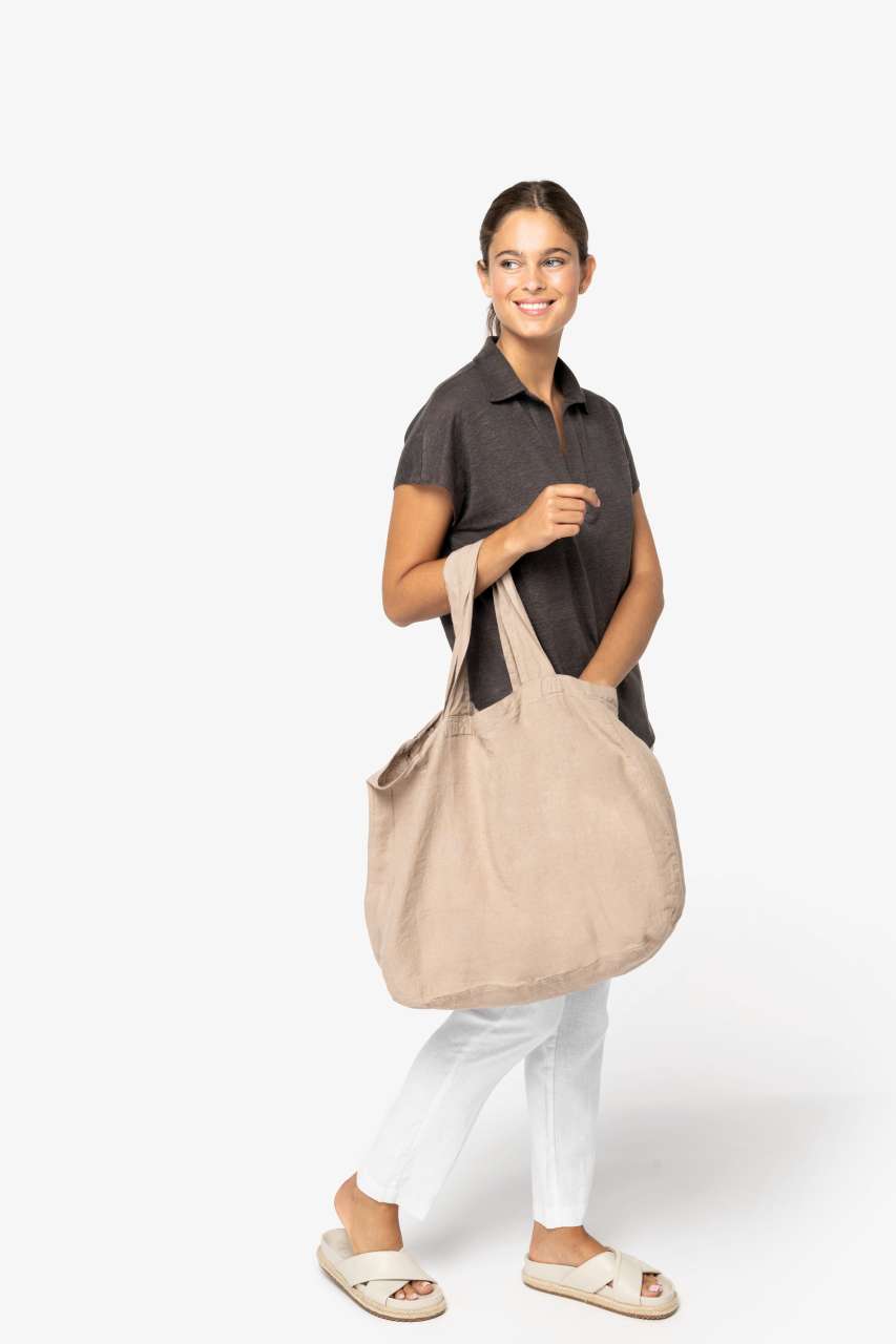 NS122 - ECO-FRIENDLY LINEN SHOPPING BAG