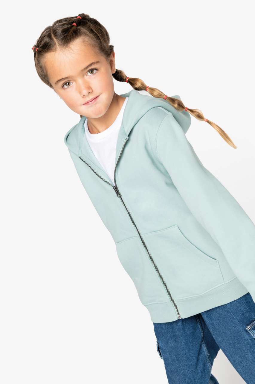NS405 - ECO-FRIENDLY KIDS’ FULL ZIP HOODED SWEATSHIRT