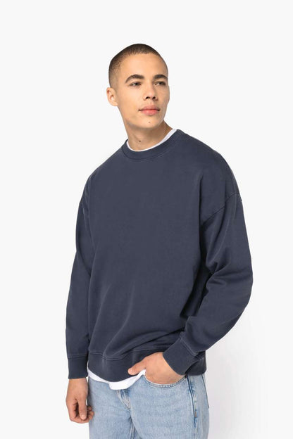 NS447 - UNISEX WASHED EFFECT OVERSIZE ROUND NECK SWEATSHIRT