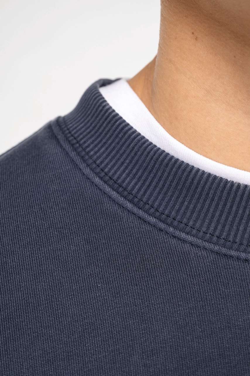 NS447 - UNISEX WASHED EFFECT OVERSIZE ROUND NECK SWEATSHIRT