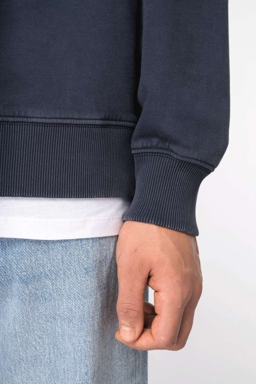 NS447 - UNISEX WASHED EFFECT OVERSIZE ROUND NECK SWEATSHIRT