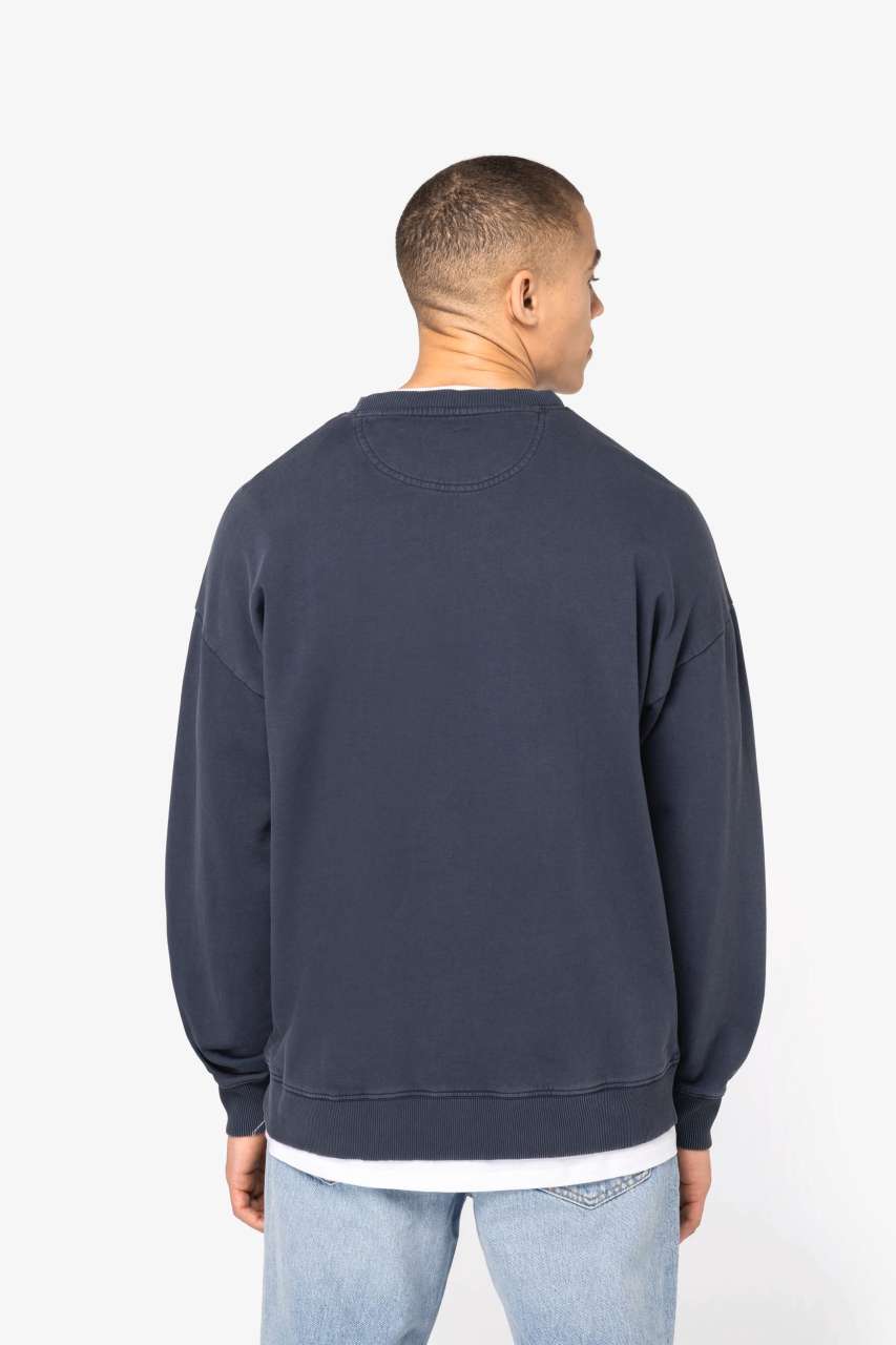 NS447 - UNISEX WASHED EFFECT OVERSIZE ROUND NECK SWEATSHIRT