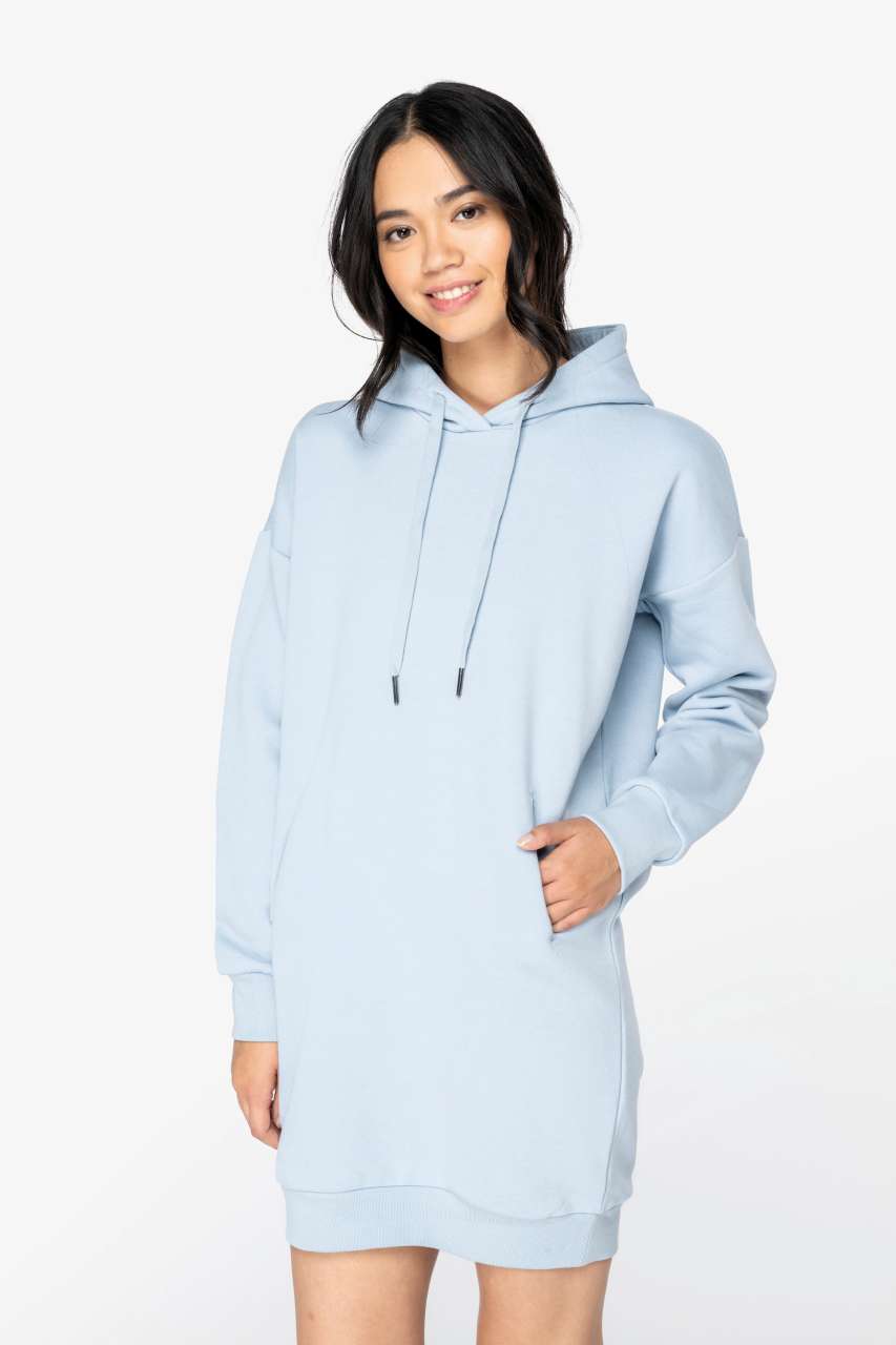 NS5005 - LADIES' ECO-FRIENDLY HOODED SWEATSHIRT DRESS