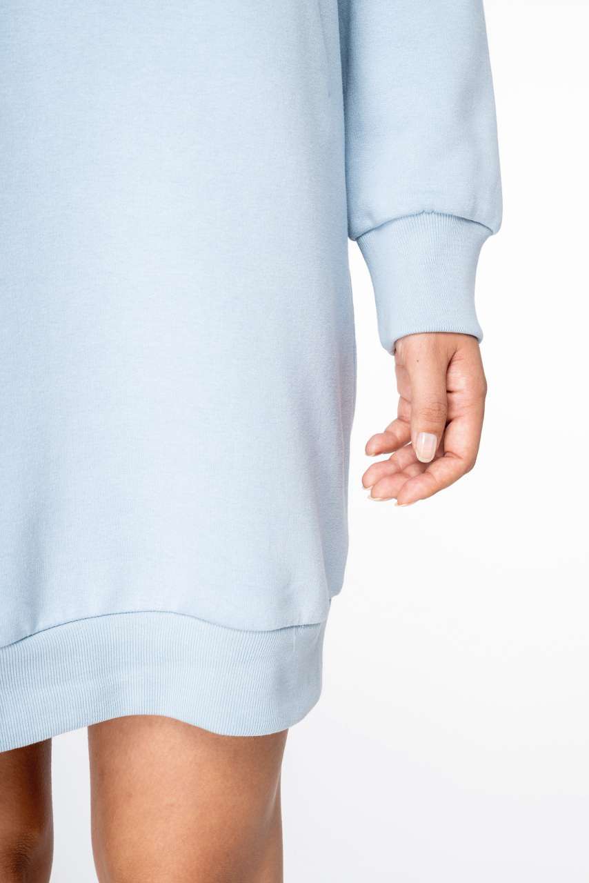 NS5005 - LADIES' ECO-FRIENDLY HOODED SWEATSHIRT DRESS