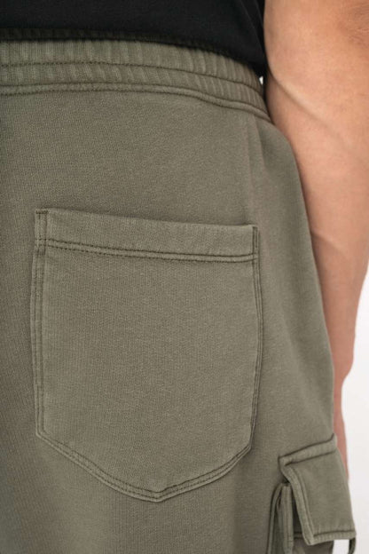NS717 - MEN’S FRENCH TERRY WASHED EFFECT CARGO SHORTS