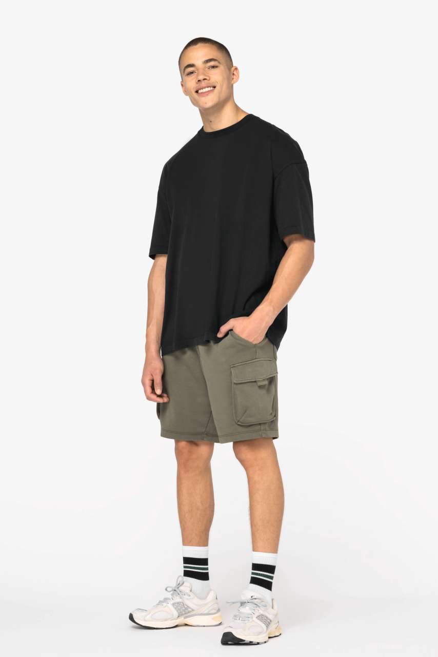 NS717 - MEN’S FRENCH TERRY WASHED EFFECT CARGO SHORTS