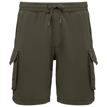 NS717 - MEN’S FRENCH TERRY WASHED EFFECT CARGO SHORTS