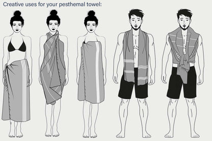 OL1000 - OLIMA STRIPED BEACH&SPA PESHTEMAL TOWEL