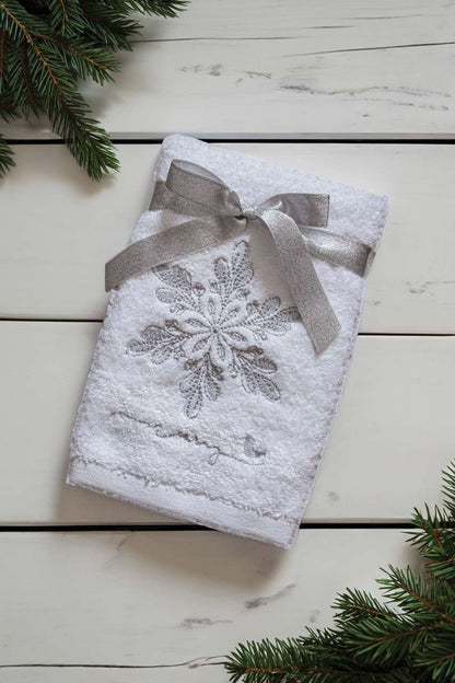 OLXMAS04 - OLIMA CHRISTMAS TOWEL - SNOWFLAKE