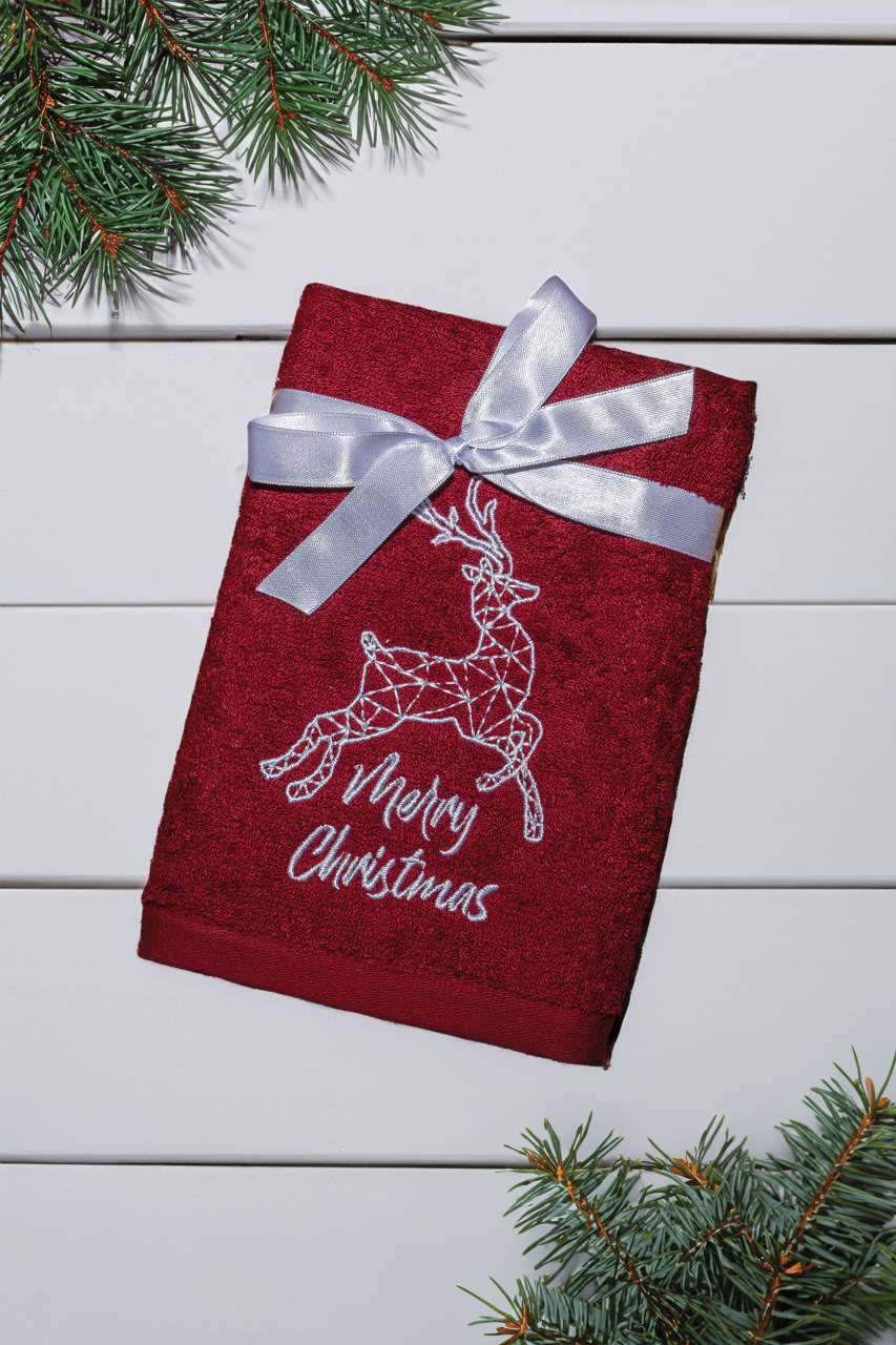 OLXMAS10 - OLIMA CHRISTMAS TOWEL - REINDEER