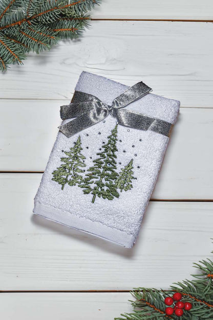 OLXMAS11 - OLIMA CHRISTMAS TOWEL - PINE FOREST