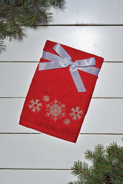 OLXMAS15 - OLIMA CHRISTMAS TOWEL - SNOWFLAKES II