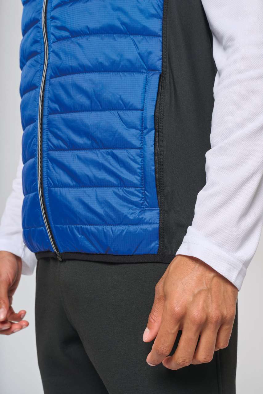 PA235 - DUAL-FABRIC SLEEVELESS SPORTS JACKET