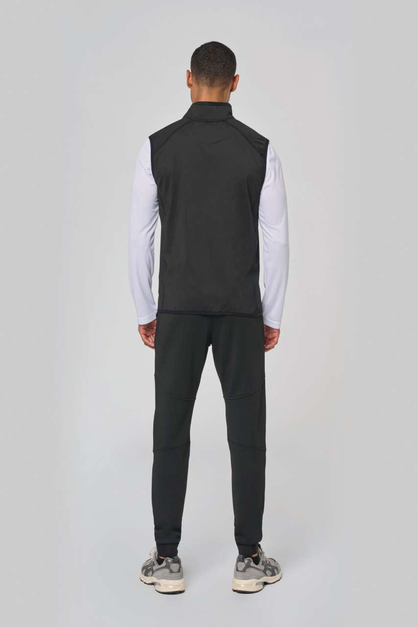 PA235 - DUAL-FABRIC SLEEVELESS SPORTS JACKET