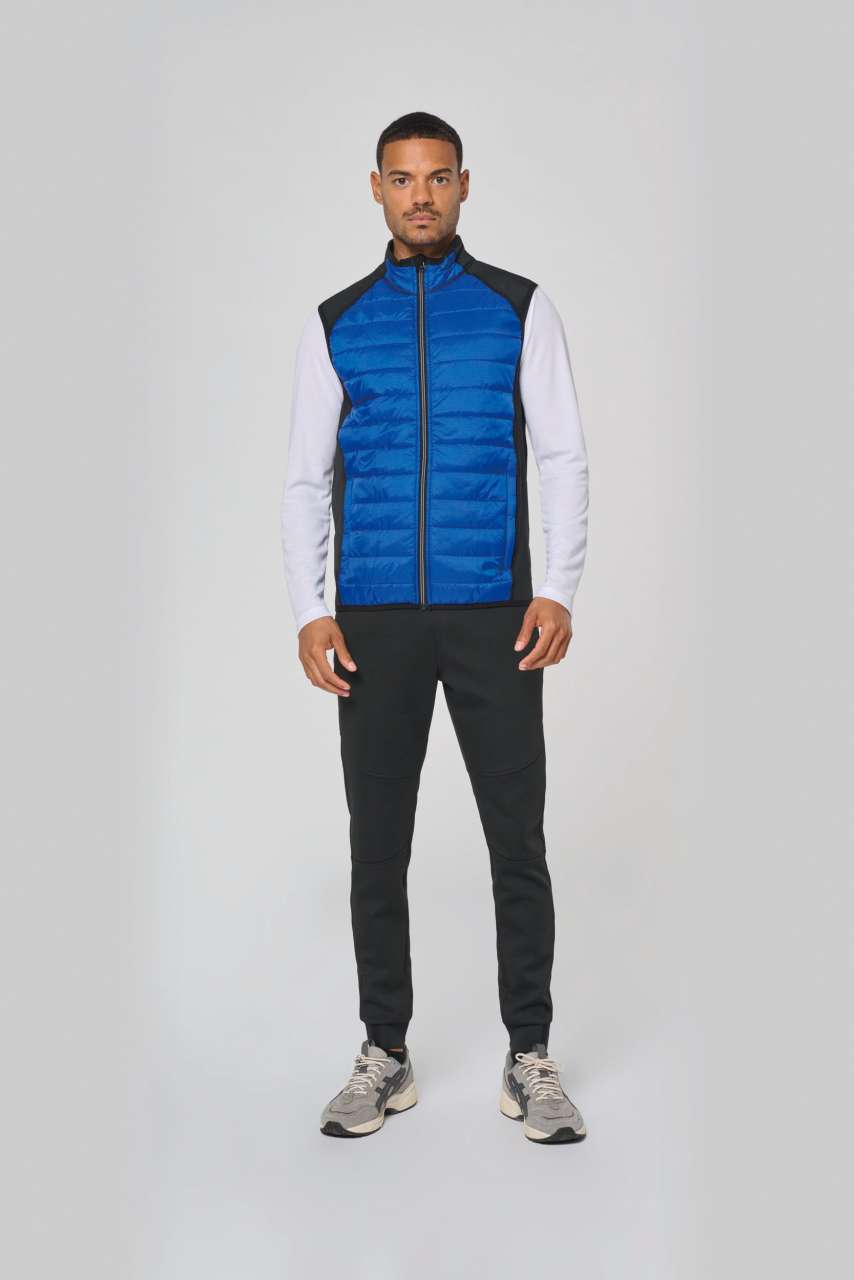 PA235 - DUAL-FABRIC SLEEVELESS SPORTS JACKET