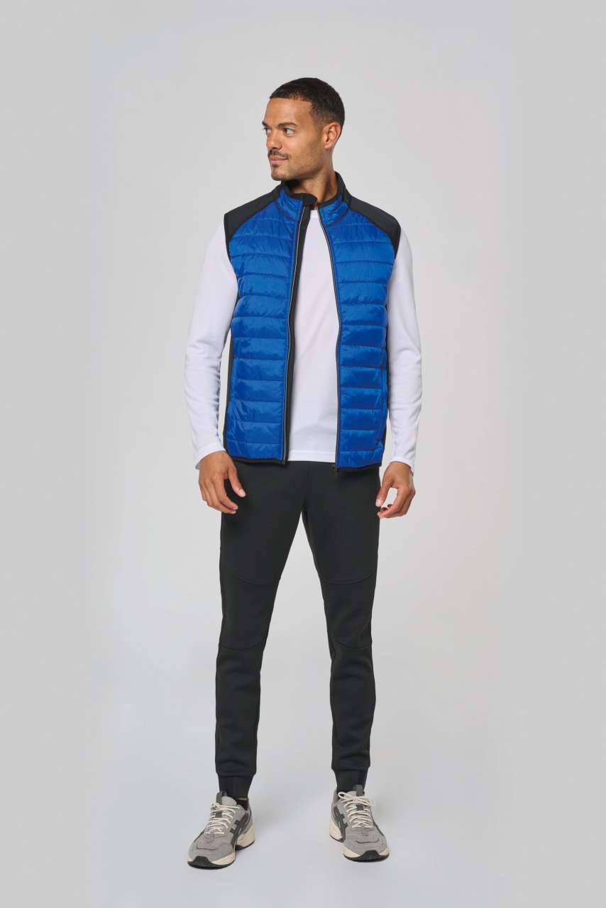 PA235 - DUAL-FABRIC SLEEVELESS SPORTS JACKET