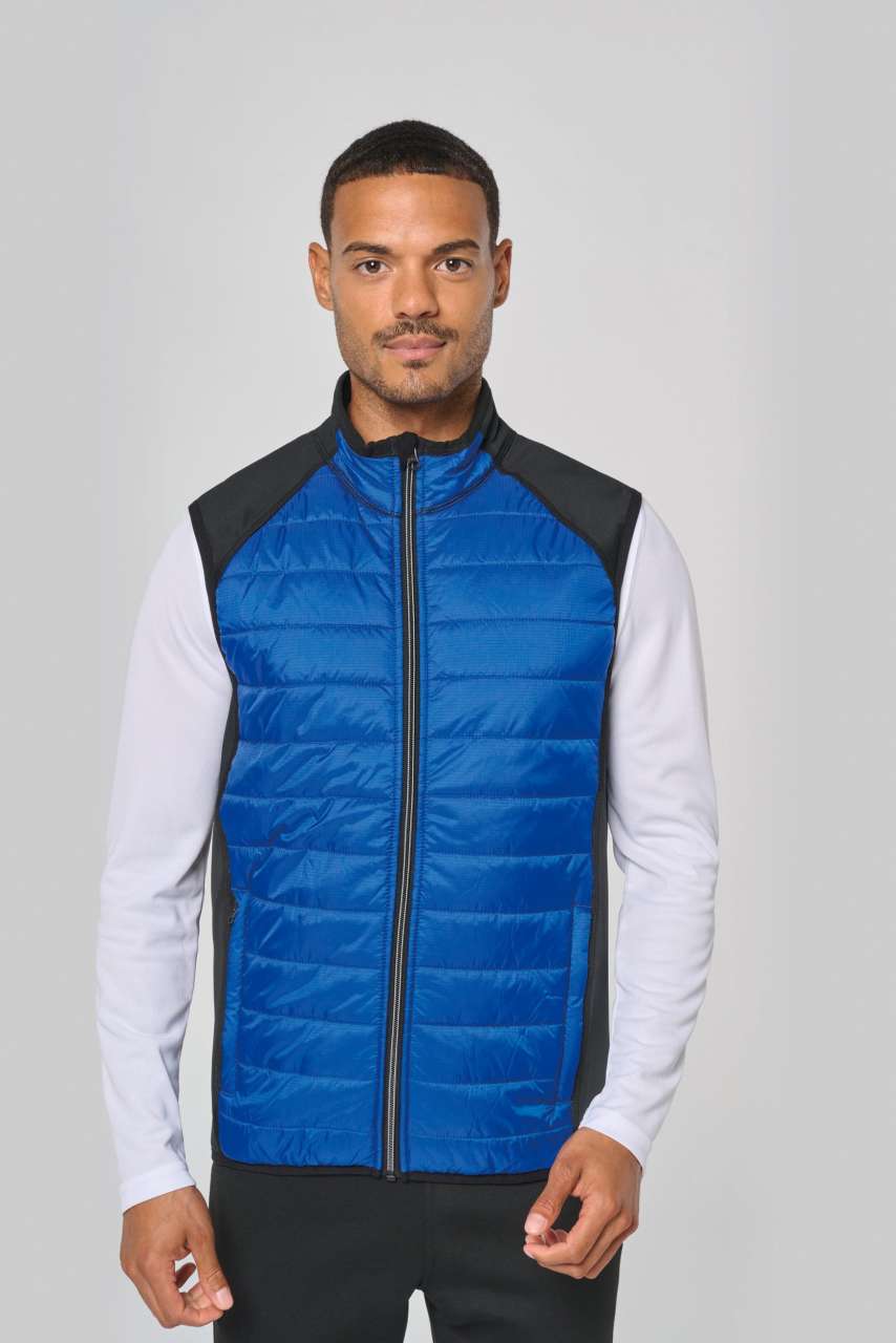 PA235 - DUAL-FABRIC SLEEVELESS SPORTS JACKET