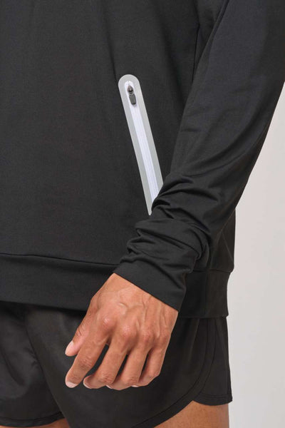 PA360 - ZIP NECK HOODED SPORTS SWEATSHIRT