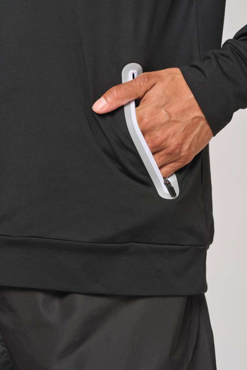 PA360 - ZIP NECK HOODED SPORTS SWEATSHIRT