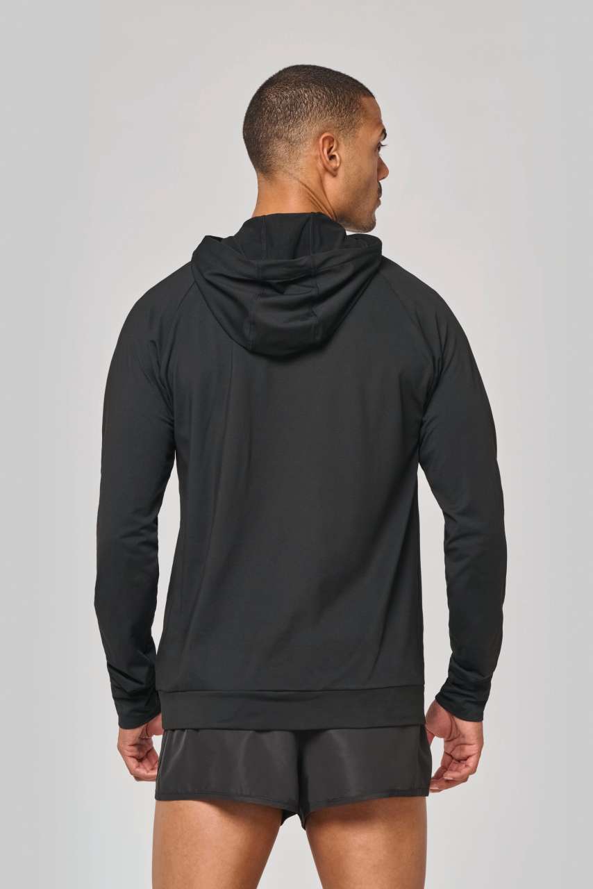 PA360 - ZIP NECK HOODED SPORTS SWEATSHIRT