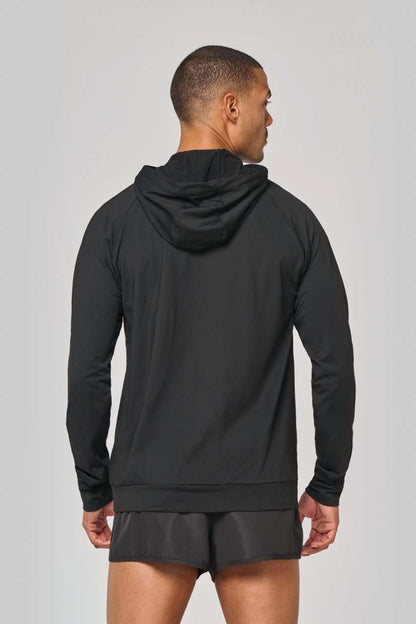PA360 - ZIP NECK HOODED SPORTS SWEATSHIRT