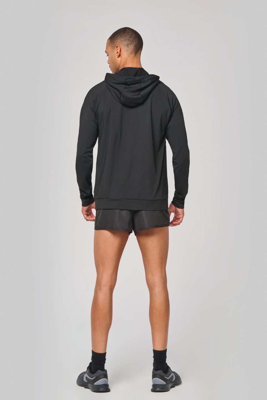 PA360 - ZIP NECK HOODED SPORTS SWEATSHIRT
