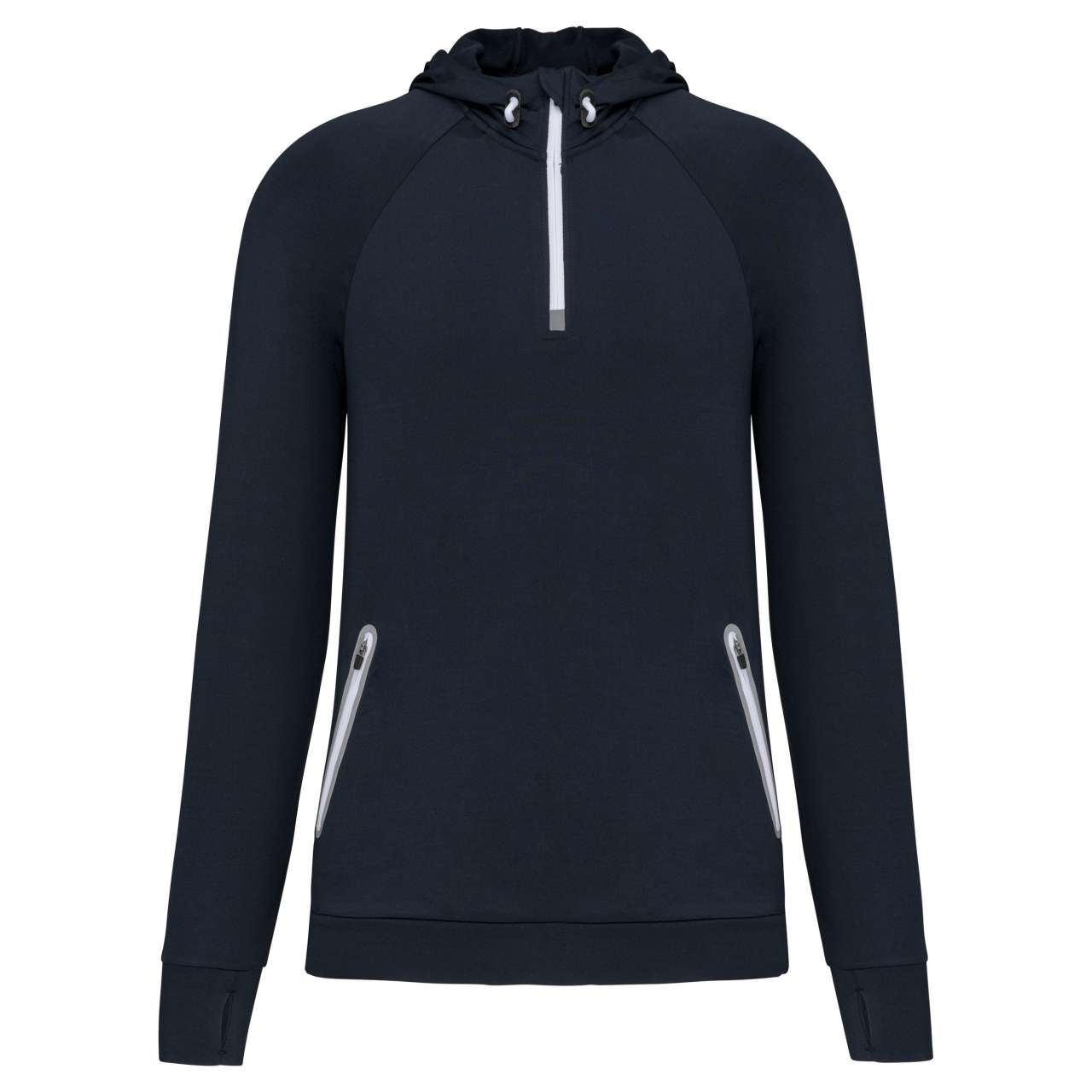 PA360 - ZIP NECK HOODED SPORTS SWEATSHIRT