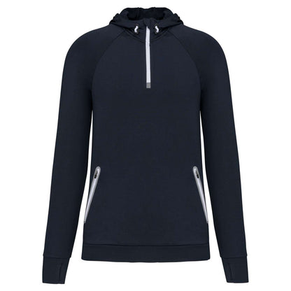 PA360 - ZIP NECK HOODED SPORTS SWEATSHIRT