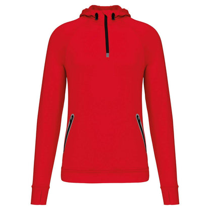 PA360 - ZIP NECK HOODED SPORTS SWEATSHIRT
