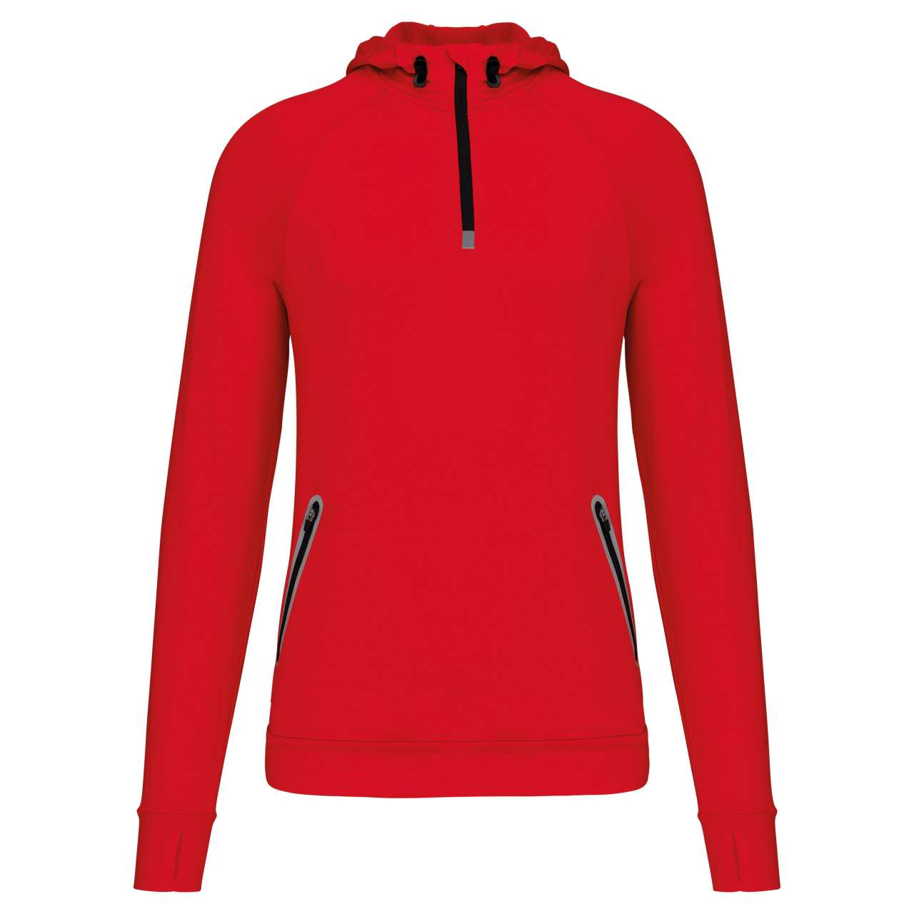PA360 - ZIP NECK HOODED SPORTS SWEATSHIRT