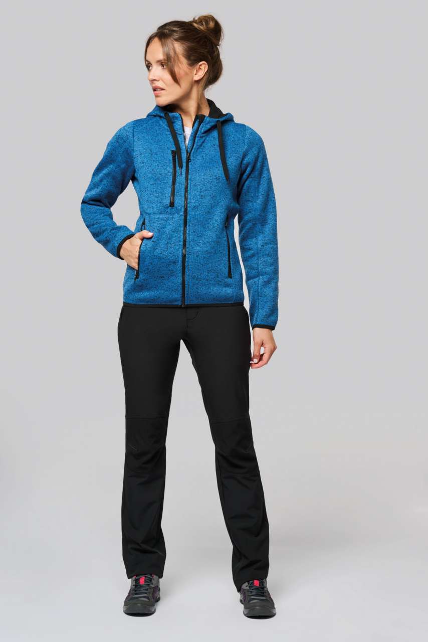 PA366 - LADIES’ HEATHER HOODED JACKET