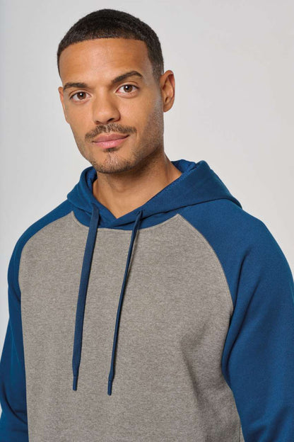 PA369 - ADULT TWO-TONE HOODED SWEATSHIRT