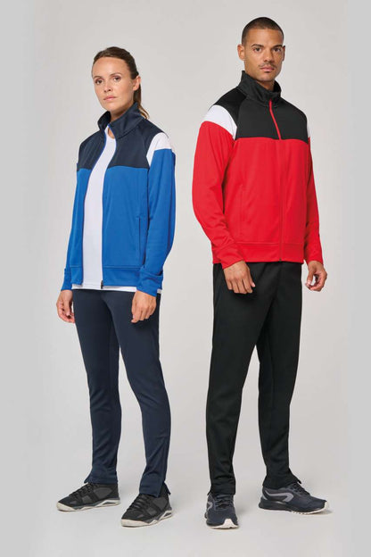 PA390 - ADULT ZIPPED TRACKSUIT JACKET