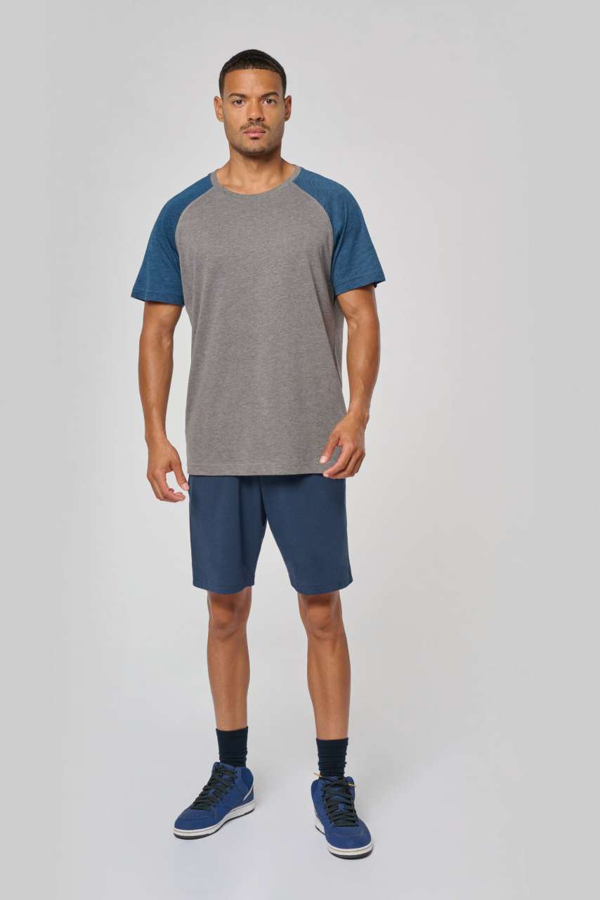 PA4010 - ADULT TRIBLEND TWO-TONE SPORTS SHORT-SLEEVED T-SHIRT
