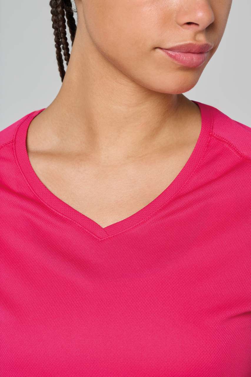 PA477 - LADIES’ V-NECK SHORT SLEEVE SPORTS T-SHIRT
