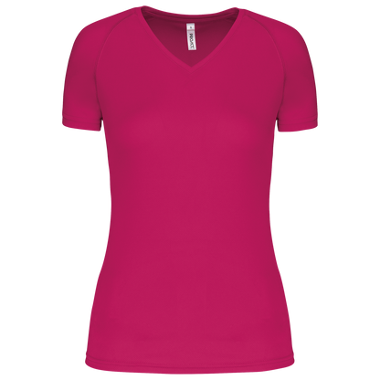 PA477 - LADIES’ V-NECK SHORT SLEEVE SPORTS T-SHIRT