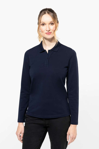 PK203 - LADIES' LONG-SLEEVED SUPIMA® POLO SHIRT