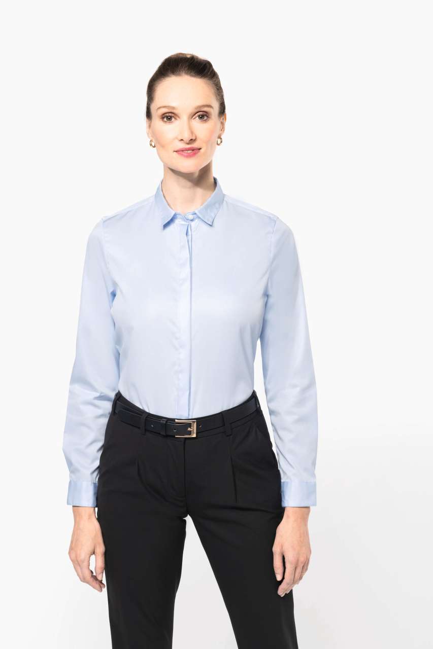 PK507 - LADIES' LONG-SLEEVED TWILL SHIRT