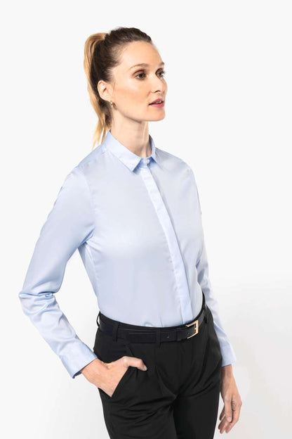 PK507 - LADIES' LONG-SLEEVED TWILL SHIRT