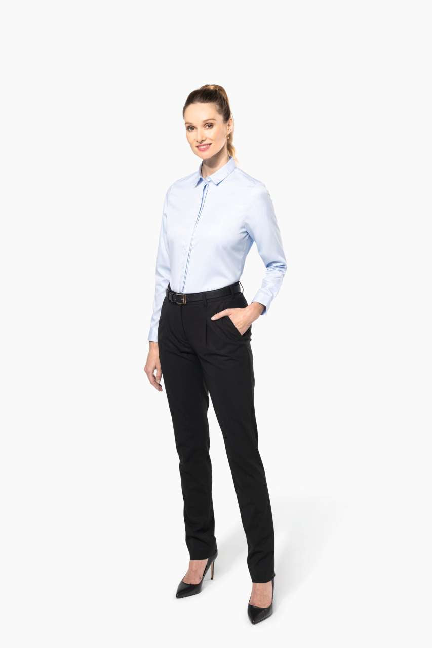 PK507 - LADIES' LONG-SLEEVED TWILL SHIRT
