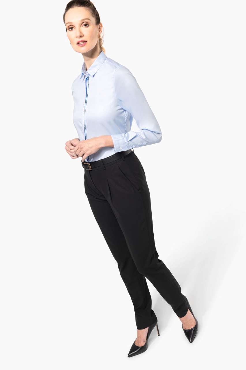 PK507 - LADIES' LONG-SLEEVED TWILL SHIRT